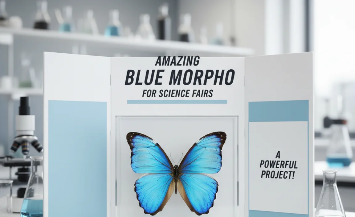 Amazing Blue Morpho for Science Fairs