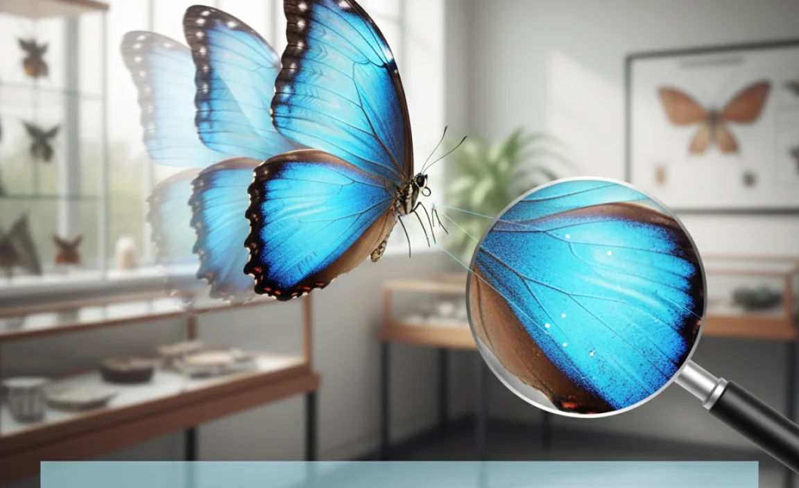 Anatomy of Blue Morpho Wings and Flight