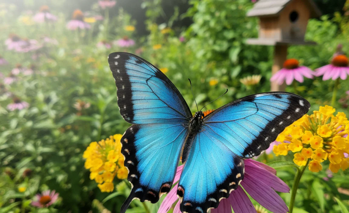Attracting Swallowtail Butterflies with Blue Wings to Your Garden