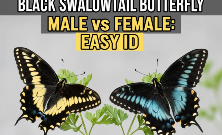 Black Swallowtail Butterfly Male vs Female: Easy ID