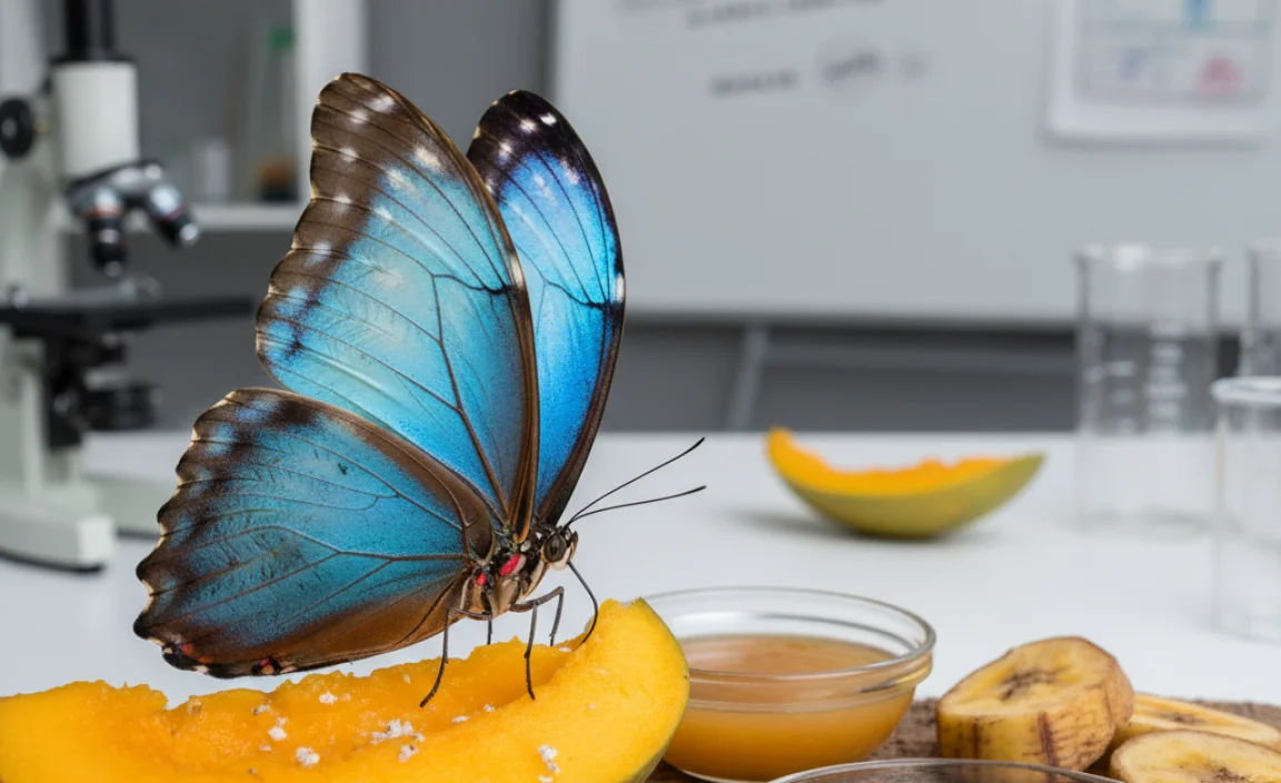 Blue Morpho Diet and Feeding Habits