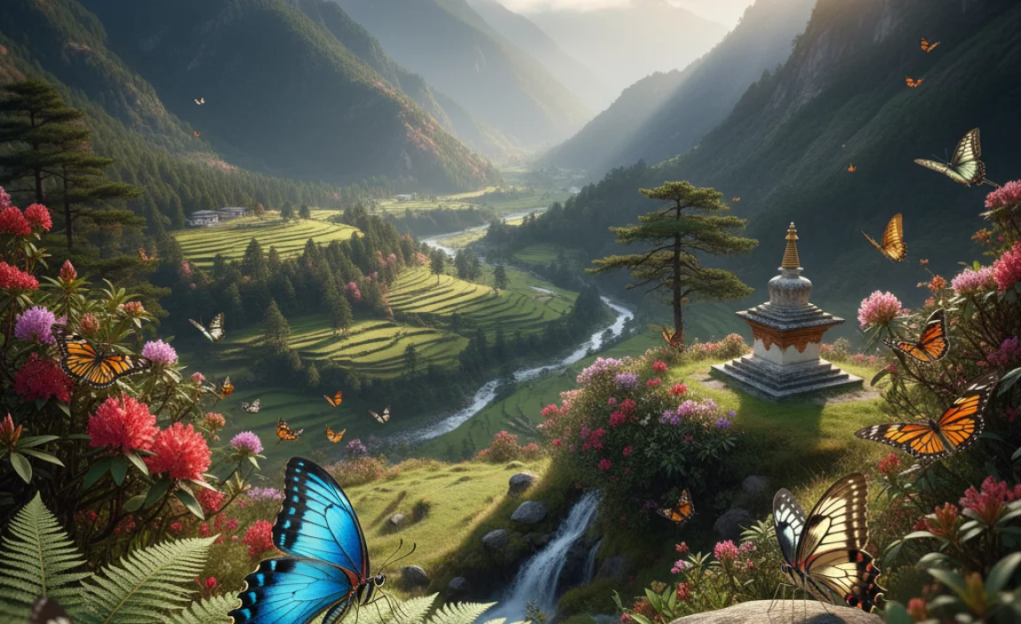 Butterfly Habitats in Bhutan