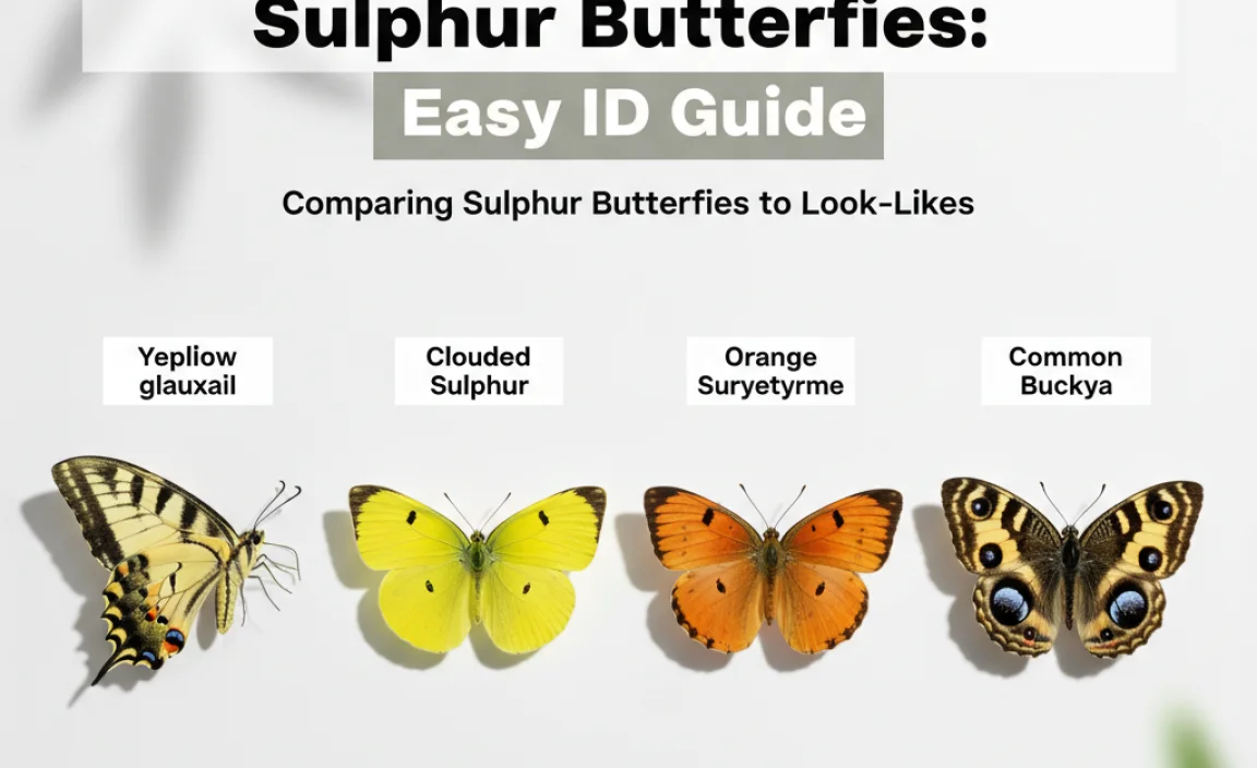 Comparing Sulphur Butterflies to Look-Alikes