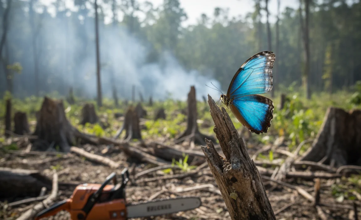 Deforestation and the Blue Morpho