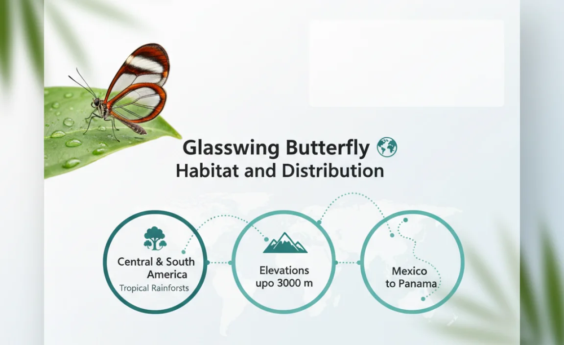Glasswing Butterfly Habitat and Distribution