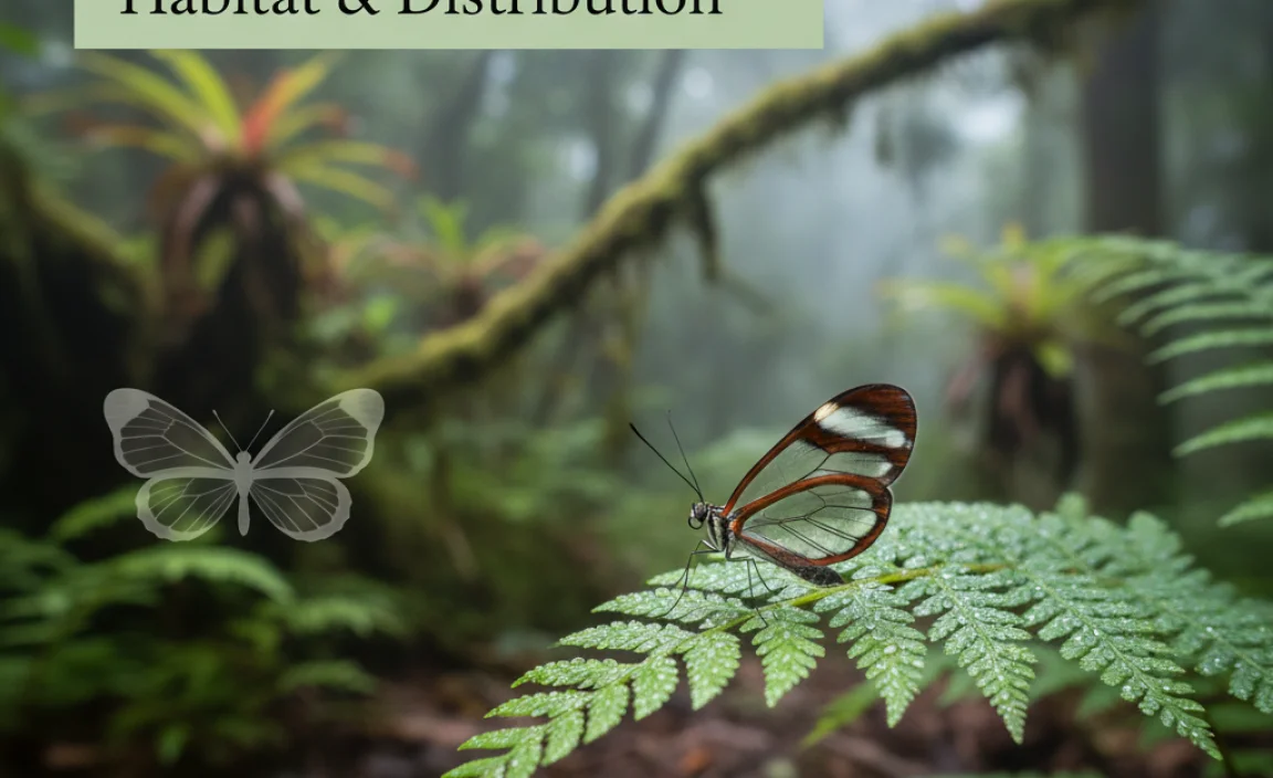 Glasswing Butterfly Habitat and Distribution
