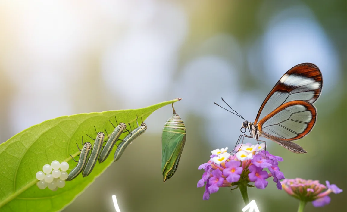Glasswing Butterfly Life Cycle