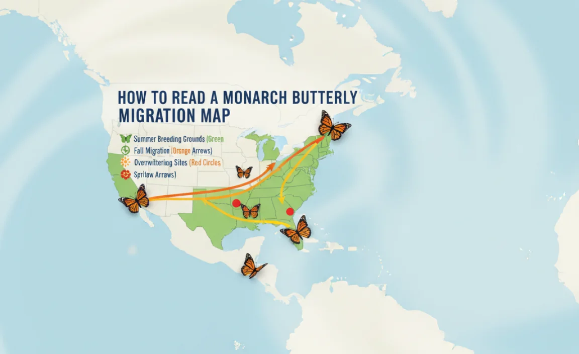 How to Read a Monarch Butterfly Migration Map