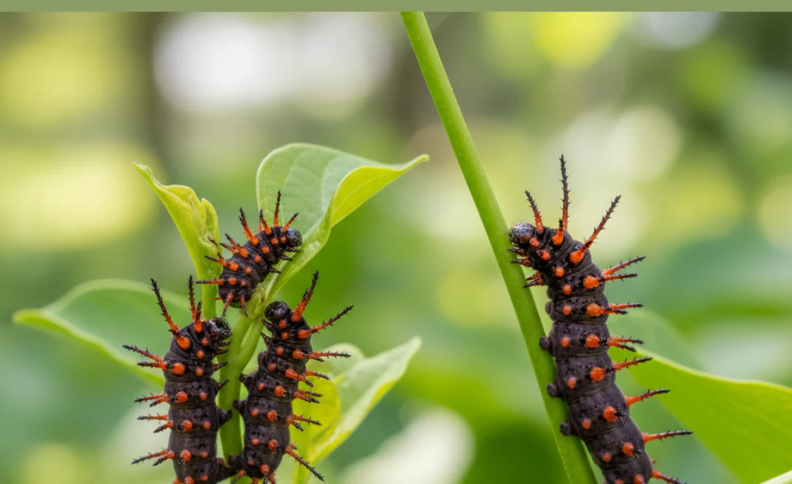 Identify Pipevine Swallowtail Caterpillars