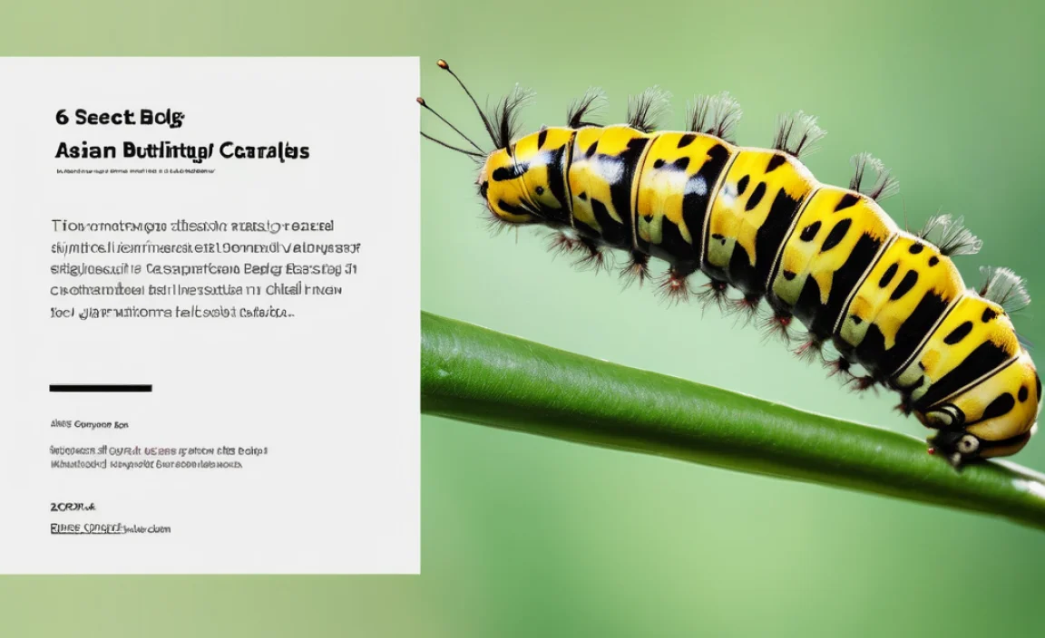 Key Features for Asian Butterfly Caterpillars Identification