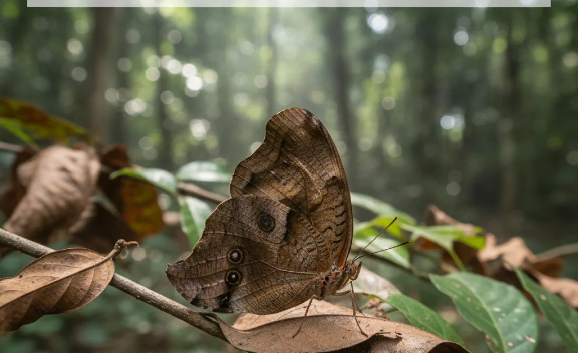 Leaf-Like Camouflage In Asian Butterflies
