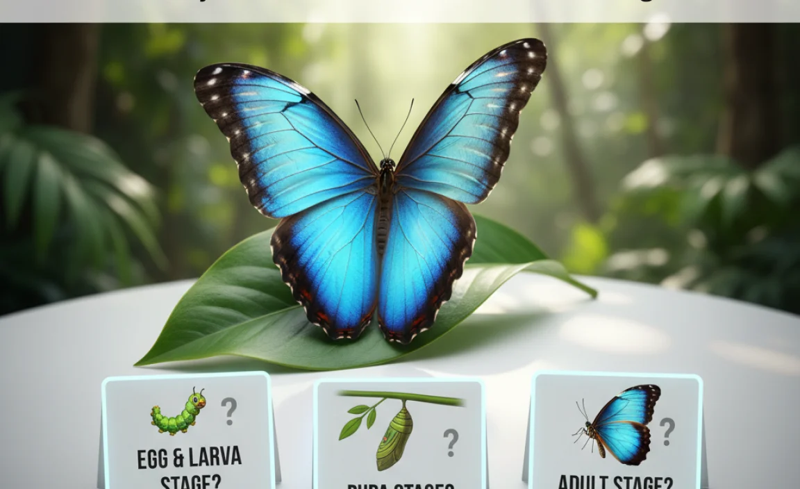 Life Cycle and Blue Morpho Facts Quiz
