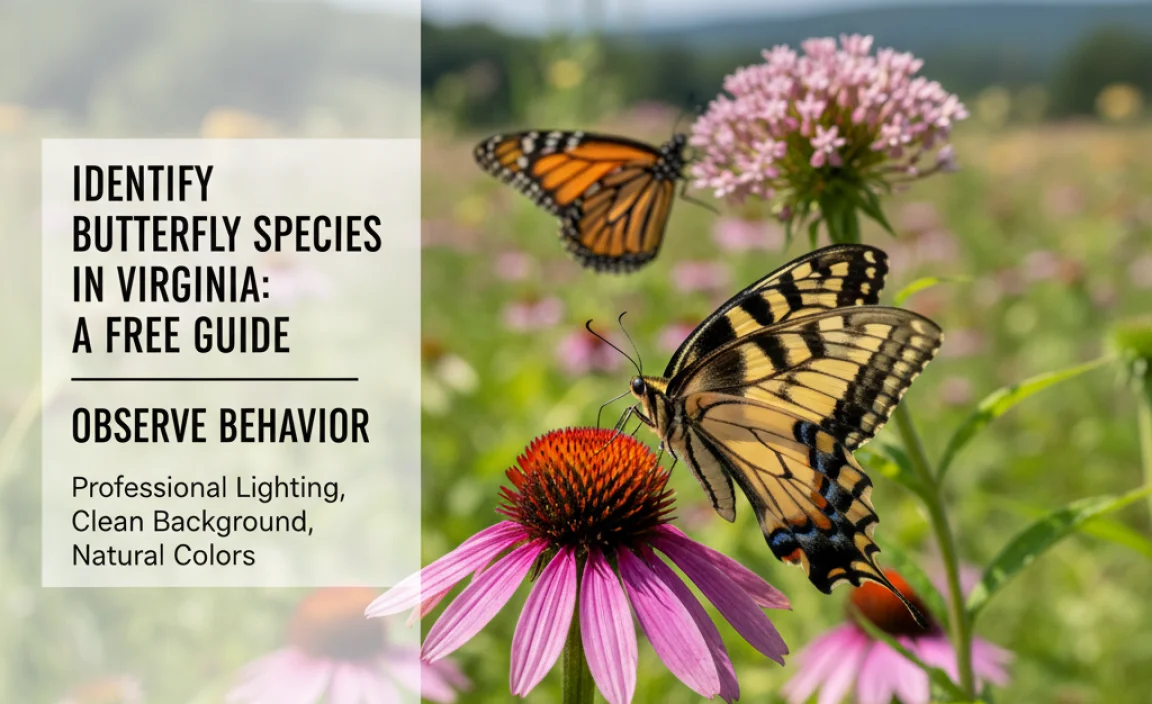 Observe Butterfly Behavior to Identify Butterfly Species in Virginia