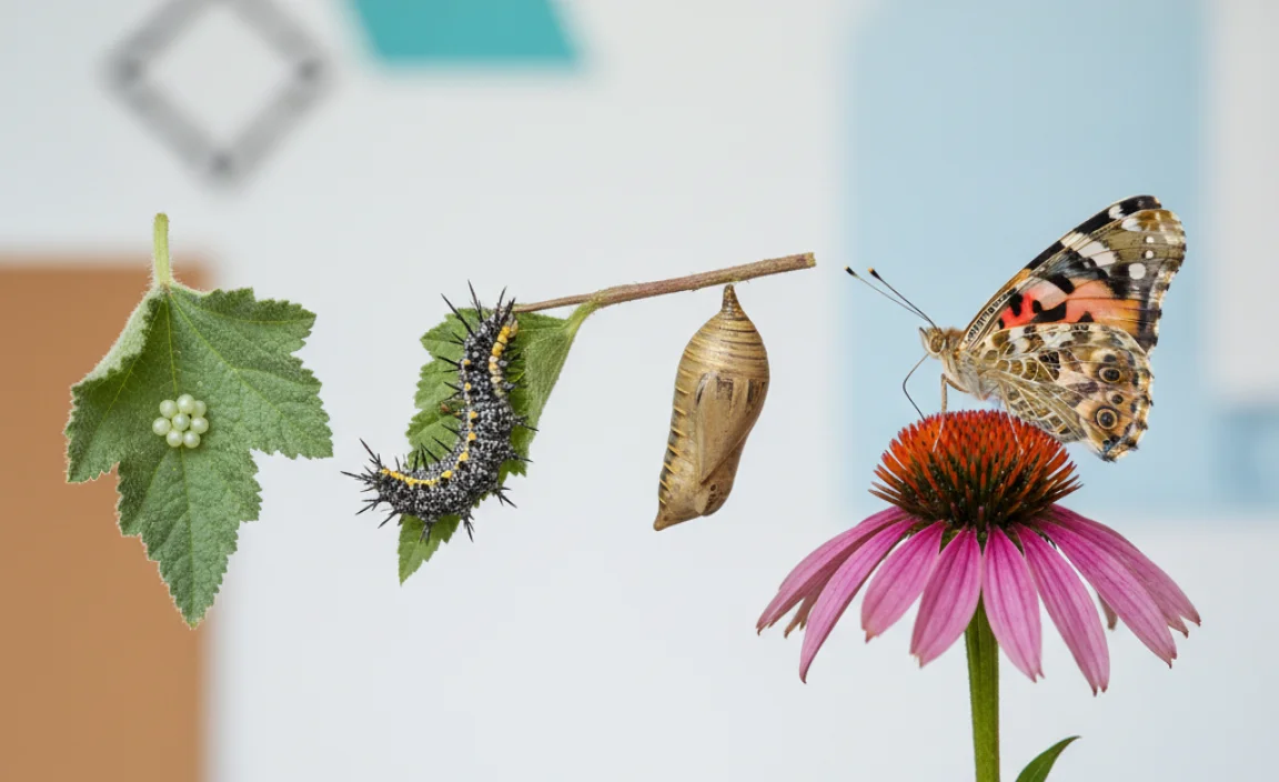 Painted Lady Butterfly Facts for Grade 5: Life Cycle Stages