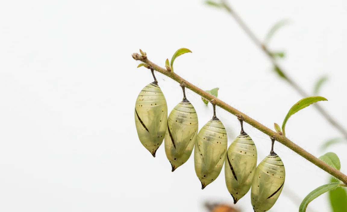 Painted Lady Butterfly: Pupa (Chrysalis) Stage