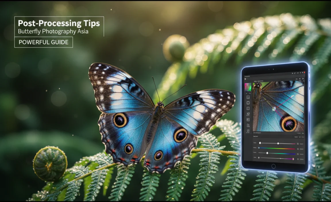 Post-Processing Tips for Butterfly Photography Asia