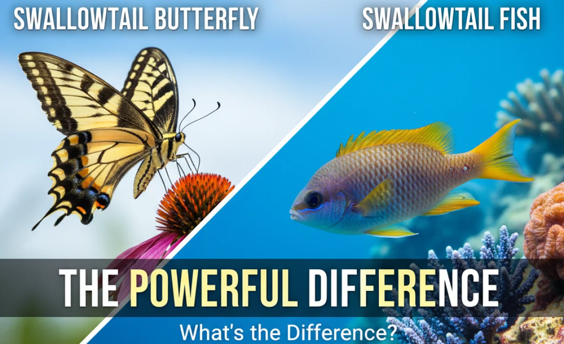 Swallowtail Butterfly vs. Swallowtail Fish: What&#8217;s the Difference?