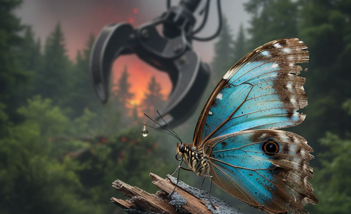 Threats to Rare Butterflies in Forest