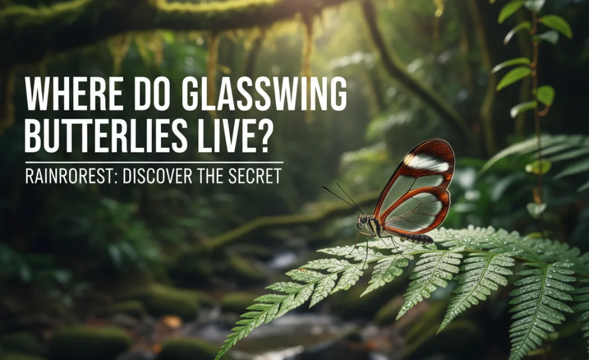 Where Do Glasswing Butterflies Live?